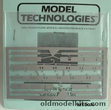 Model Technologies 1/32 1/32 F-14 Tomcat Canopy Detail Set, MT0036 plastic model kit